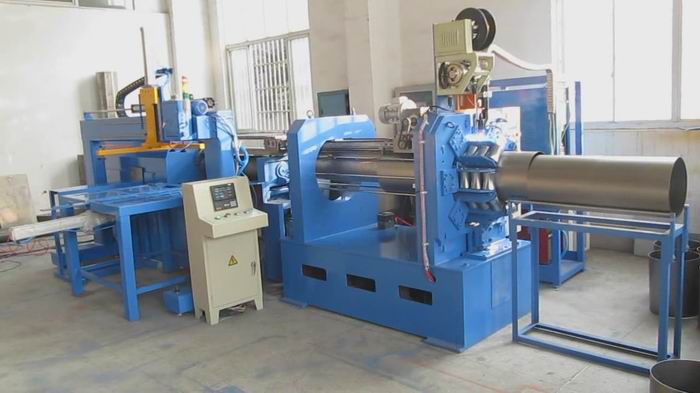 卷圓直縫焊接一體機